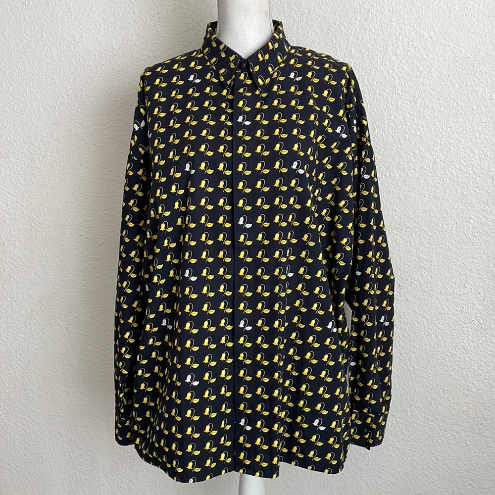Vintage Gianni Versace Istante Button Down Shirt Floral